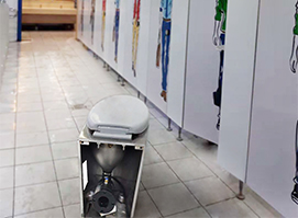 高速服務區(qū)真空集便器應用